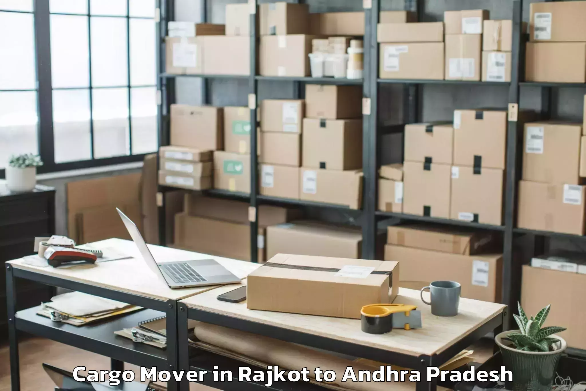 Hassle-Free Rajkot to Reddigudem Cargo Mover